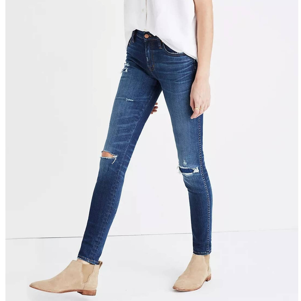 Madewell Jeans High Riser Skinny Torn Knee32
